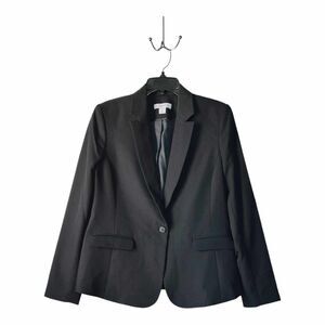 Liz Claiborne Blazer Womens Size 8 Black Business Casual EUC